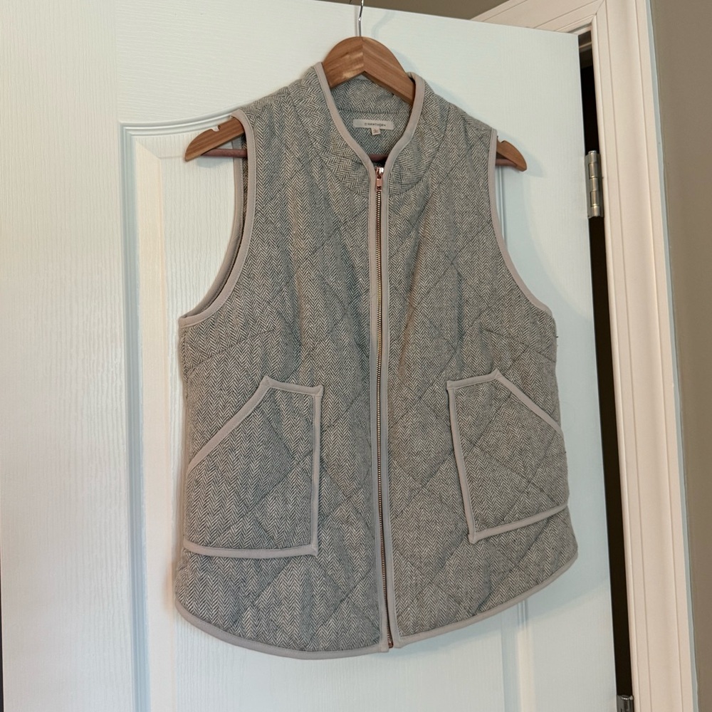 Women’s Gray Herringbone Vest StitchFix